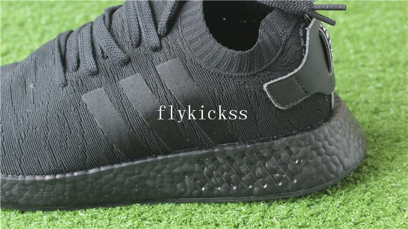 Adidas NMD R2 Triple Black Real Boost